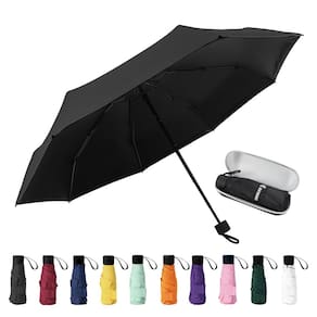 Guarda-chuva de viagem compacto GAOYAING UV Protection 99 cm preto