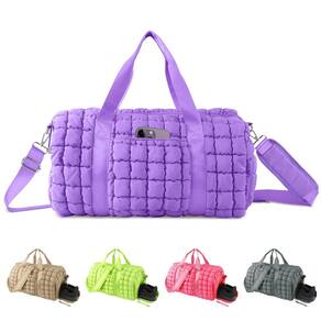 Mochila XSUIOY acolchoada Travel Gym Weekender L-Purple para mulheres