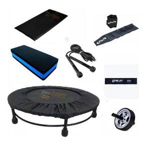Kit Aeróbico Jump+Colchonete +Corda + Caneleira + Step+ Capa