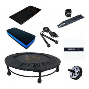 Kit Aeróbico Jump+Colchonete +Corda + Caneleira + Step+ Capa
