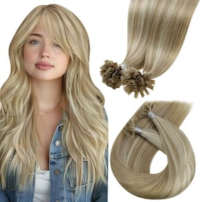 Extensões de cabelo LaAvoo U Tip 18cm 50g Cabelo humano loiro