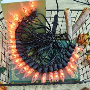 Flame Lights PASUTO 27,8 pés de Halloween com 25 lâmpadas transparentes