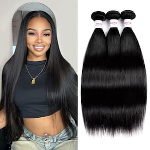 Pacotes de cabelo Klinner 12A Straight 40 45 50cm 100% brasileiros