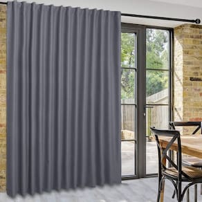 Cortinas divisórias de quarto DWCN Patio Sliding Door 80x84 polegadas cinza