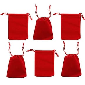 Bolsas de joias de tecido de veludo, bolsas com cordão, 50 unidades Shukii