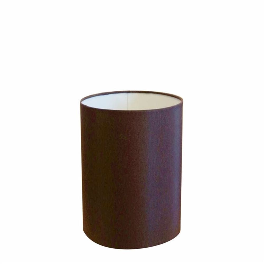 Cúpula em Tecido Cilindrica Abajur Luminária Cp-4012 18x25cm Café