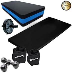 Kit Caneleira 2 Kg+Step + Halter 2K+Colchonete+Roda+Extensor