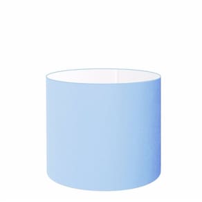 Cúpula em Tecido Cilíndrico Abajur Luminária Cp-4143 35x25cm Azul Bebê