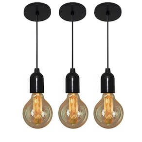 Kit/3 Luminária Pendente Retro Md-4149 Suporte Para Lâmpada / Não Inclusa - Bivolt