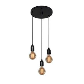 Lustre Luminária Retro Md-4162/3 Suporte Para Lâmpada / Não Inclusa - Bivolt