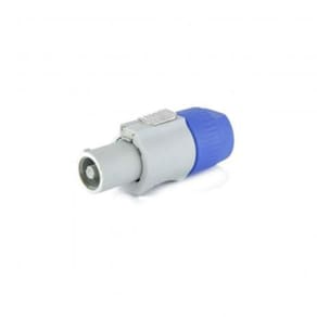 Kit 2 Conector Powercon Branco 1 Macho + 1 Femea
