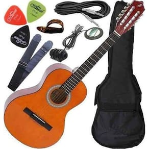 Kit Viola Giannini Caipira Eletroacústico Canhoto Vs14 Nt