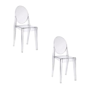 Kit com 2 Cadeiras para Sala de Jantar Viena Incolor