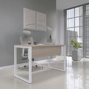 Escrivaninha para Escritório 73,5cm X 150cm Castanheira/Branco