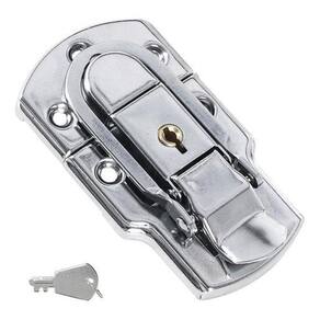 Kit 4 Fecho Engate Rapido Aço Tamanho Grande Chave Lu-F51