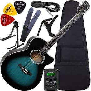 Kit Violão Eletroacústico Giannini Gsf1R + Capa Suporte 4010