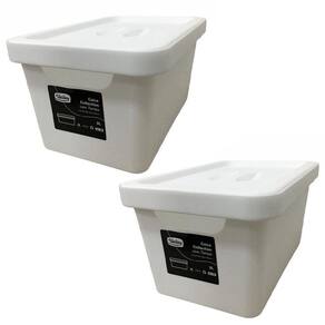 Kit 2 Caixas Organizadoras Collection Com Tampa 3L Branca