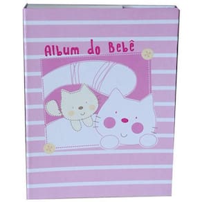 Álbum Do Bebê Menina 200 Fotos 10X15Cm Mimos Rec 301/07
