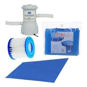 Kit Acessórios De Piscina Capa Forro Cobertura Etc 6200L Mor