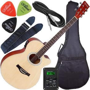Kit Violão Folk Aço Eletroacústico Natural Gsf1R Giannini Nt