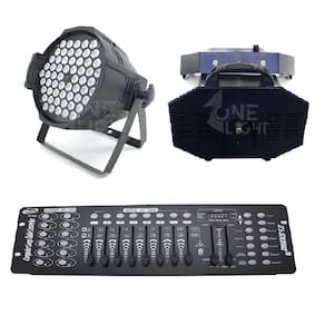 Kit 4 Par Led Rgbwa 3W + Mesa Dmx 512 + Maq. Fumaça 3000W