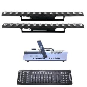 Kit 2 Ribalta Showtech St-14Bslx + Dmx 512 + Maquina De Fuma