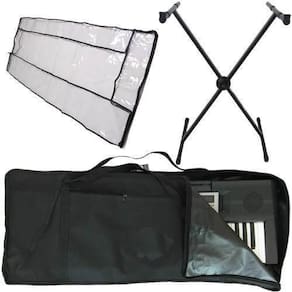 Kit Capa Simples Nylon Teclado + Suporte Em X + Cobertura