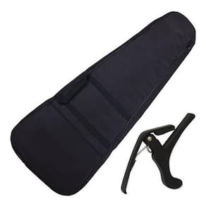 Kit Capa Violão Clássico Luxo Alcochoada + Capotraste Carbon
