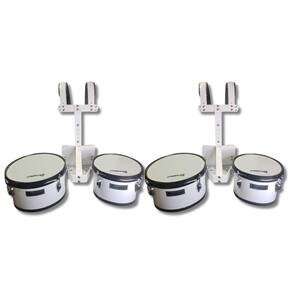 Kit 2 Duoton 10 12 Polegada Marching Band + Carrier Nbjb02