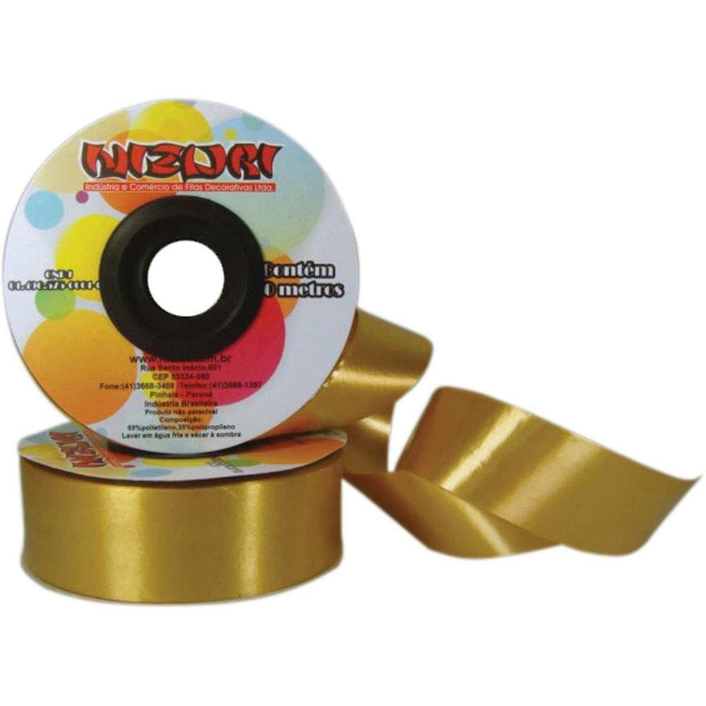 Fita Poli Lisa 32Mmx50M Dourado