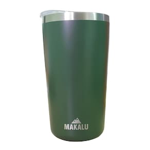 Copo Térmico Aço Inox 420ML Verde p/ Água Cerveja Café - Quente e Frio