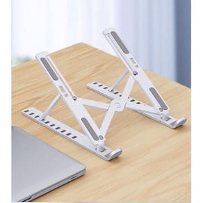 Suporte Para Notebook Alumínio Dobrável Ergonômico Ajustável