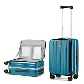 Mala de mão Hanke de 20 polegadas para PC Hard Shell azul