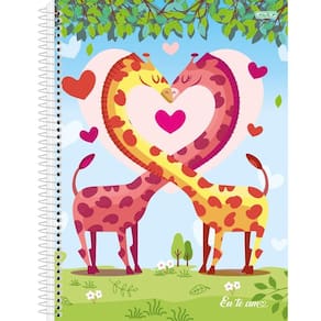 Caderno Univ. 1Mat. 80Fls Eu Te Amo 233136 Capa4-SãoDomingos