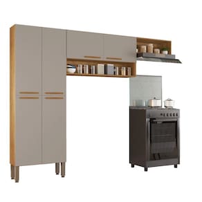 Paneleiro e Aéreo Cozinha Madri Cinamomo Off White - Sallêto
