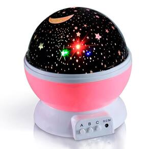 Luminaria Projetor Estrela 360 Galaxy Star Master Rosa