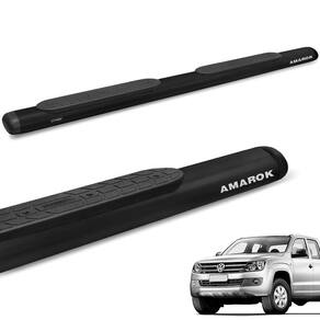 Estribo Lateral Amarok Cd 2010 A 2024 Oblongo Oval Preto