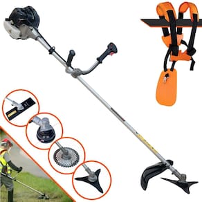Roçadeira Podador de Grama À Gasolina CG430-B 2T 43cc 1,7HP de Alta Performance Com Carretel e Faca 2 Pontas + EXTRA Faca 3 Pontas e Faca 40 Dentes