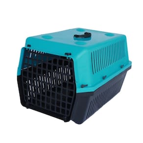 Caixa Transporte Pet Animal Médio N3 Azul 15kg Alvorada