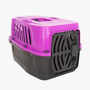 Caixa de Transporte Pet Animal Grande N4 Rosa Alvorada