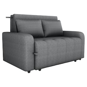 Sofa Cama 2 Lugares 138 cm Amora Linho Vancouver Cinza Milani Store