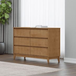 Cômoda 6 Gavetas Linha Prata Madeira Maciça e MDF 2815FN Freijó Finestra