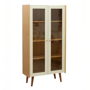 Cristaleira de Madeira Genialflex 2 portas de Vidro 100% Mdf