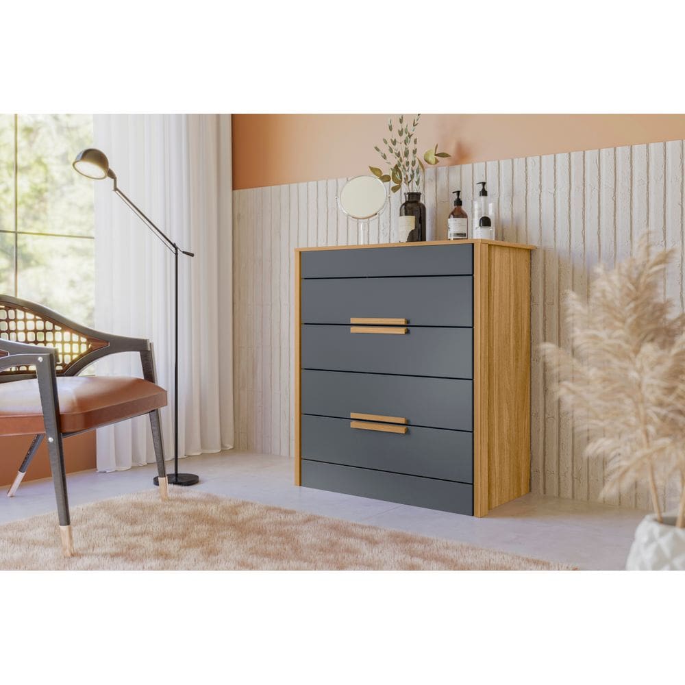 Cômoda Dhara Organizadora Roupa Para Quarto 4 Gavetas