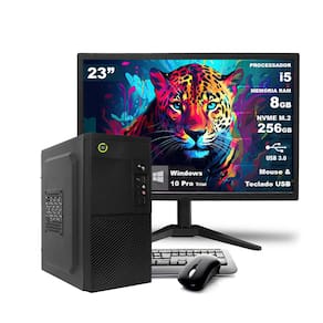 Computador Completo On Corp I5 8GB RAM 256GB NVMe Win10 Monitor 23