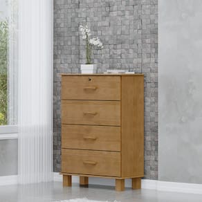 Cômoda 4 Gavetas em Madeira Maciça Linha Bronze 1138FN Freijó Finestra