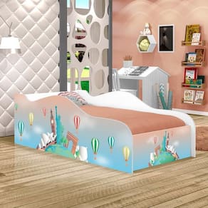 Mini Cama Fun Volta Ao Mundo Infantil Com Colchão