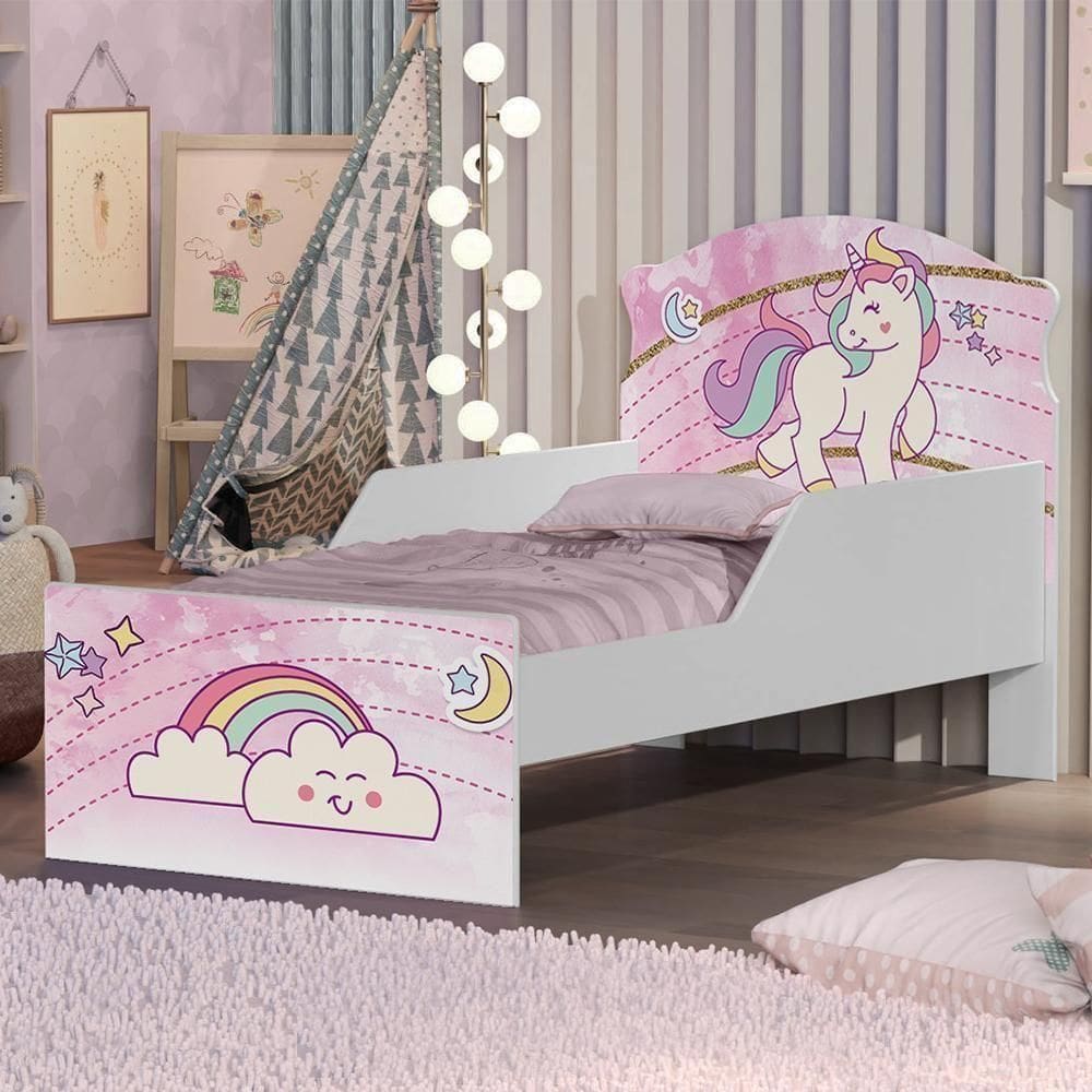 Mini Cama Unicónio Rosa