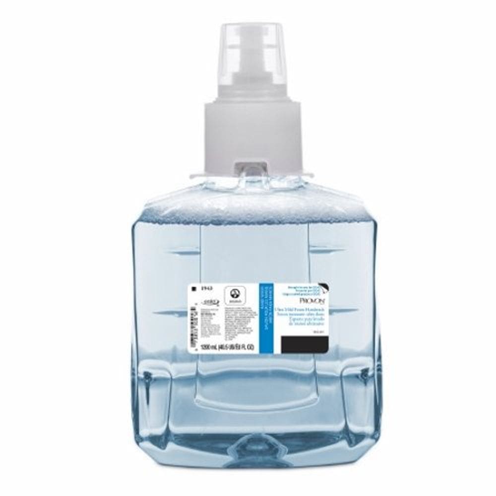 Sabonete PROVON Frasco de recarga dispensador de espuma ultra suave de 1.200 ml com perfume floral 1 cada da Gojo (pacote com 4)
