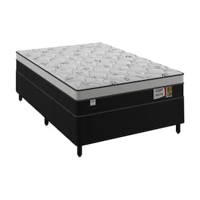 Cama Base Box Casal com Colchão Molas Ensacadas Alfa 59x138x188 - Plumatex